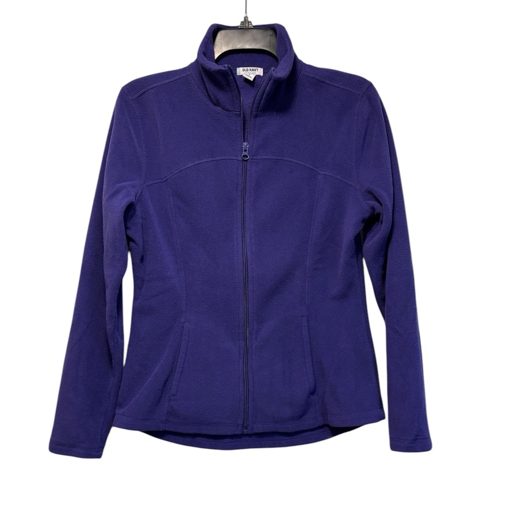 OLD NAVY Activewear Zip Up Sweater with Pockets in Purple